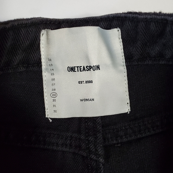 (SOLD) One Teaspoon Legend Shorts, Black - Picture 4 of 5